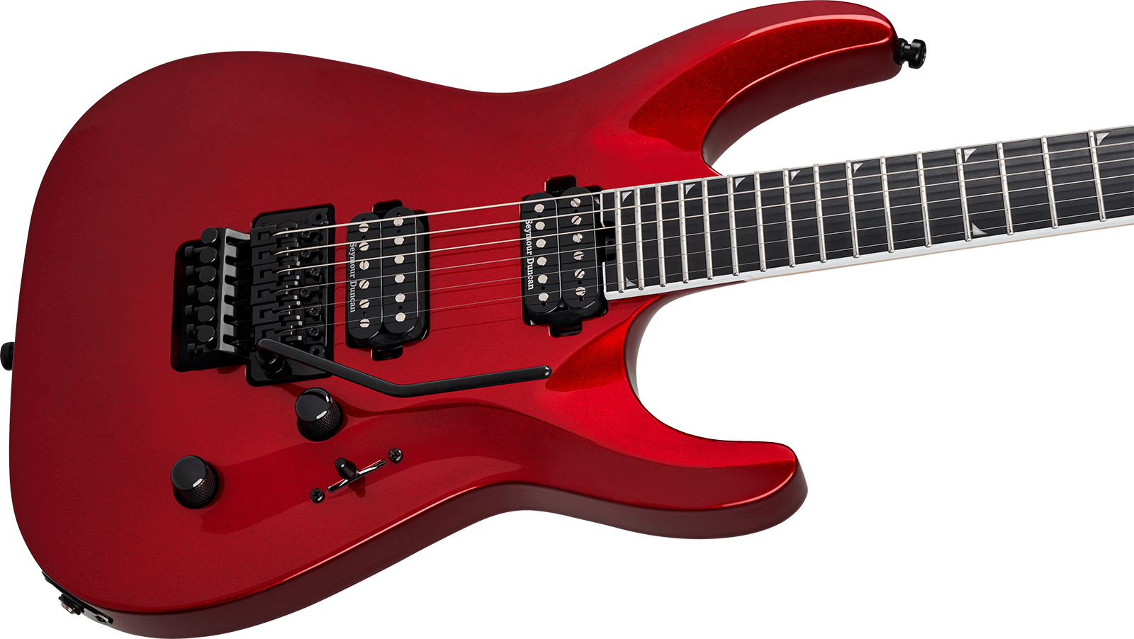 Jackson Sla2 Pro Plus 2h Seymour Duncan Fr Eb - Red Crystal - Metal elektrische gitaar - Variation 2