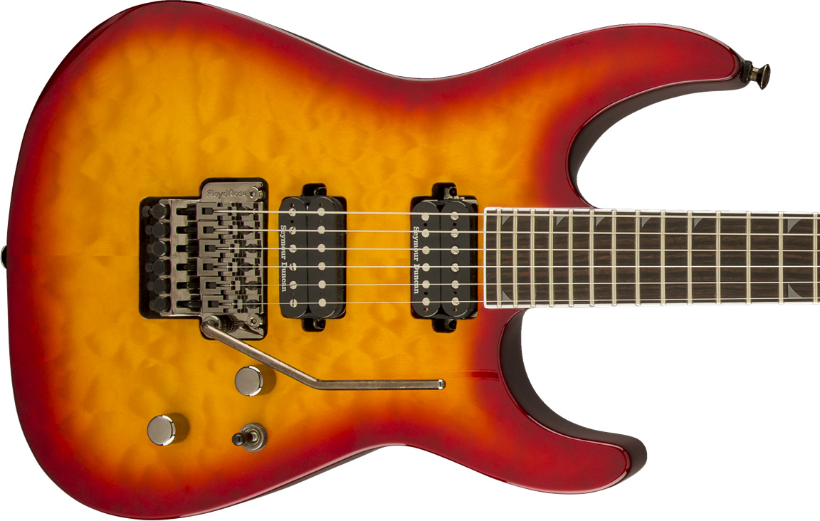 Jackson Soloist Sl2q Mah Pro Hh Seymour Duncan Fr Eb - Burnt Cherry Sunburst - Elektrische gitaar in Str-vorm - Variation 2