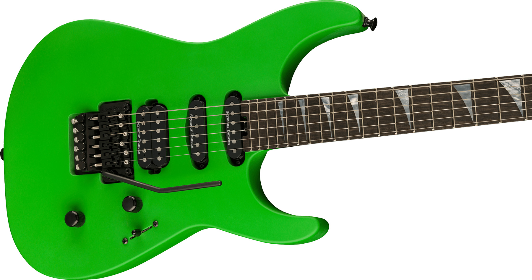 Jackson Soloist Sl3 American Series Usa Hss Seymour Duncan Fr Eb - Satin Slime Green - Elektrische gitaar in Str-vorm - Variation 2