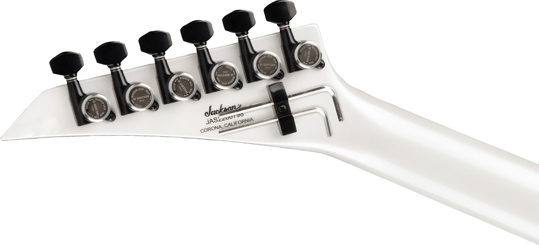Jackson Soloist Sl3 American Series Usa Hss Seymour Duncan Fr Eb - Platinum Pearl - Elektrische gitaar in Str-vorm - Variation 3