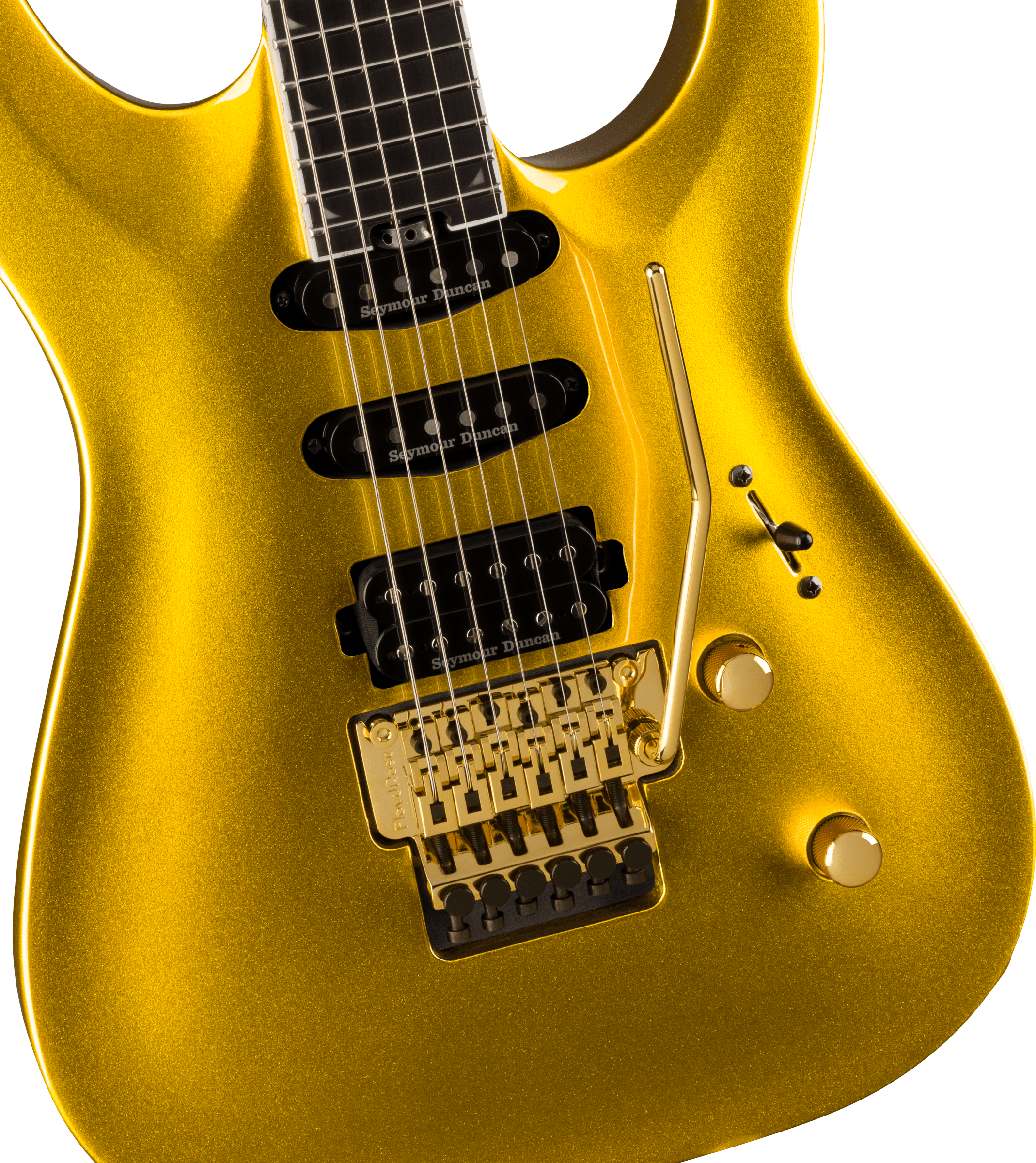 Jackson Soloist Sla3 Pro Plus Hss Seymour Duncan Fr Eb - Gold Bullion - Elektrische gitaar in Str-vorm - Variation 2