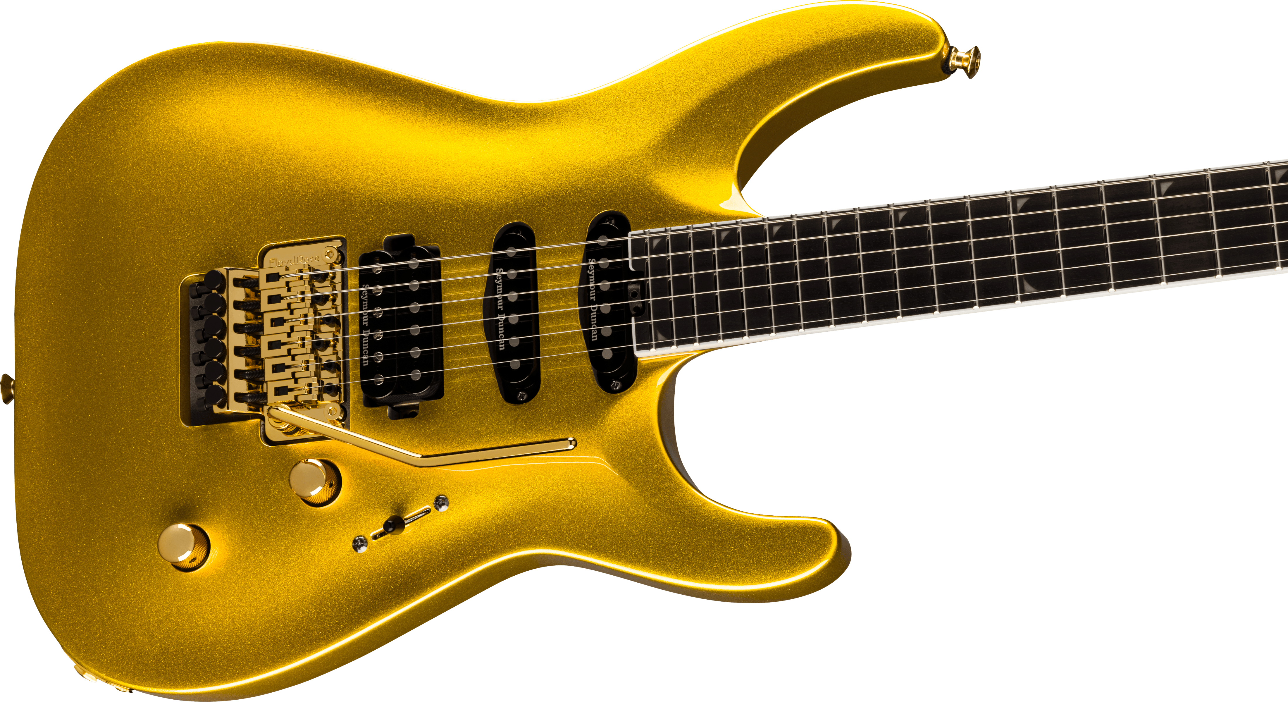 Jackson Soloist Sla3 Pro Plus Hss Seymour Duncan Fr Eb - Gold Bullion - Elektrische gitaar in Str-vorm - Variation 3