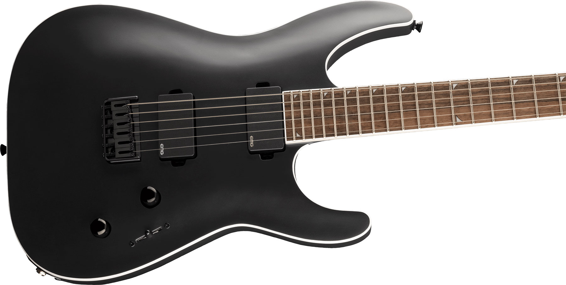 Jackson Soloist Sla6 Dx Baritone 2h Emg Ht Lau - Satin Black - Bariton elektrische gitaar - Variation 2