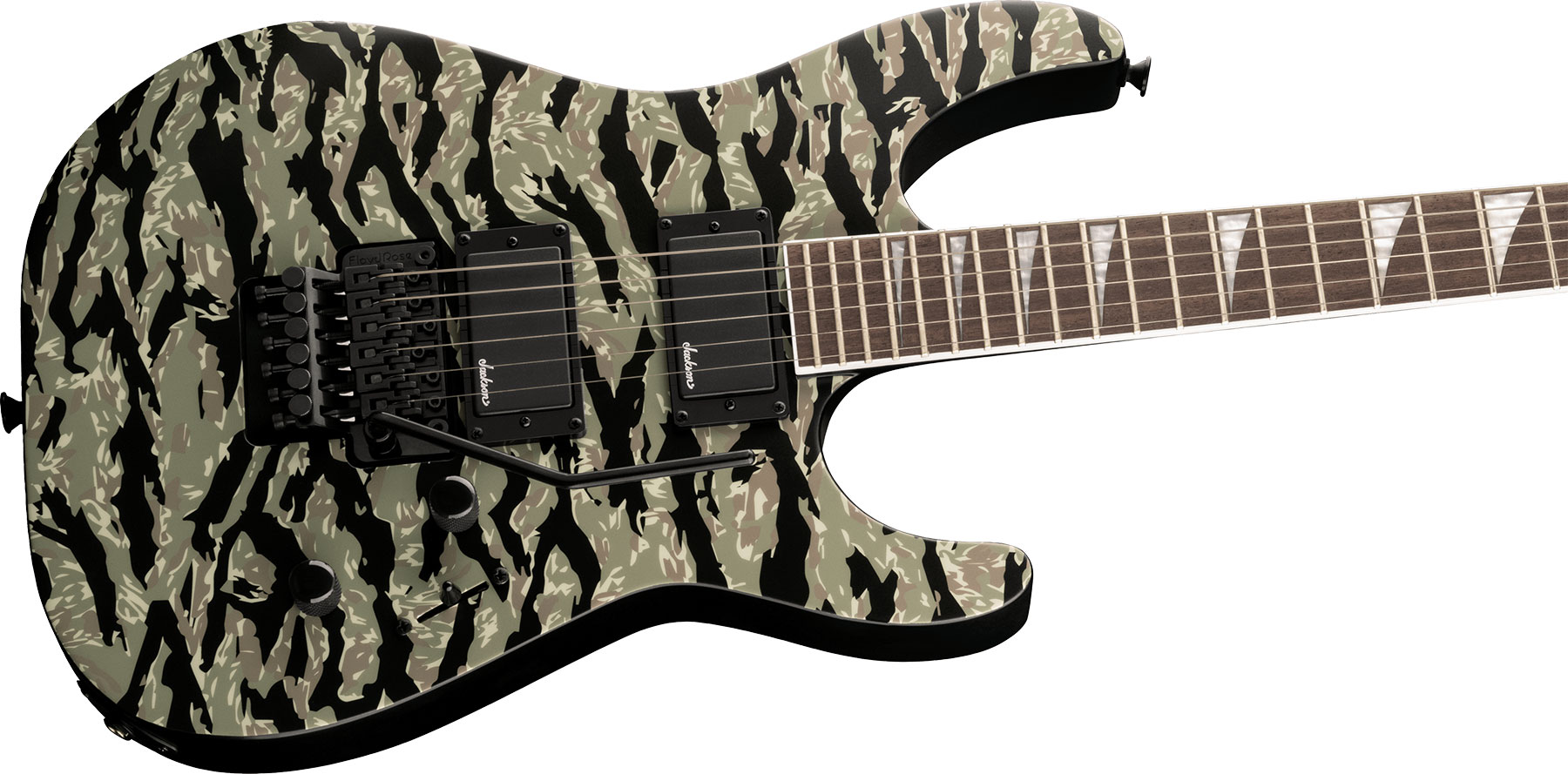 Jackson Soloist Slx Dx 2h Fr Lau - Tiger Jungle Camo - Elektrische gitaar in Strat vorm - Variation 2