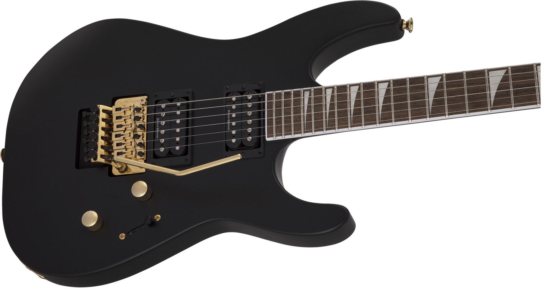 Jackson Soloist Slx Dx 2h Fr Lau - Satin Black - Guitarra eléctrica de doble corte. - Variation 2