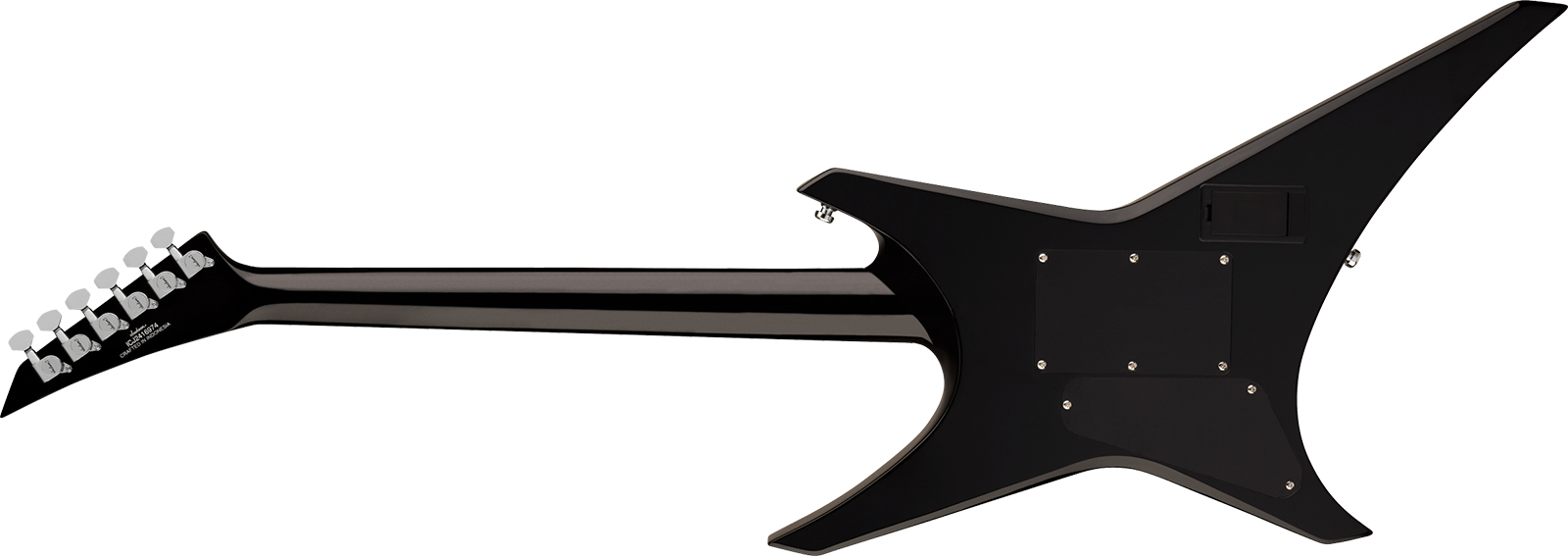Jackson Warrior Wr1a Pro Plus Pure Metal Ltd 1h Fishman Fluence Modern Fr Eb - Gloss Black - Metal elektrische gitaar - Variation 1