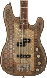 Solid body elektrische bas James trussart SteelCaster Bass #19045 - Rust o matic african engraved