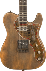 Televorm elektrische gitaar James trussart SteelGuard Caster #18035 - Rust o matic gator grey driftwood 