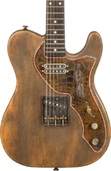 Televorm elektrische gitaar James trussart SteelGuard Caster #18035 - Rust o matic gator grey driftwood