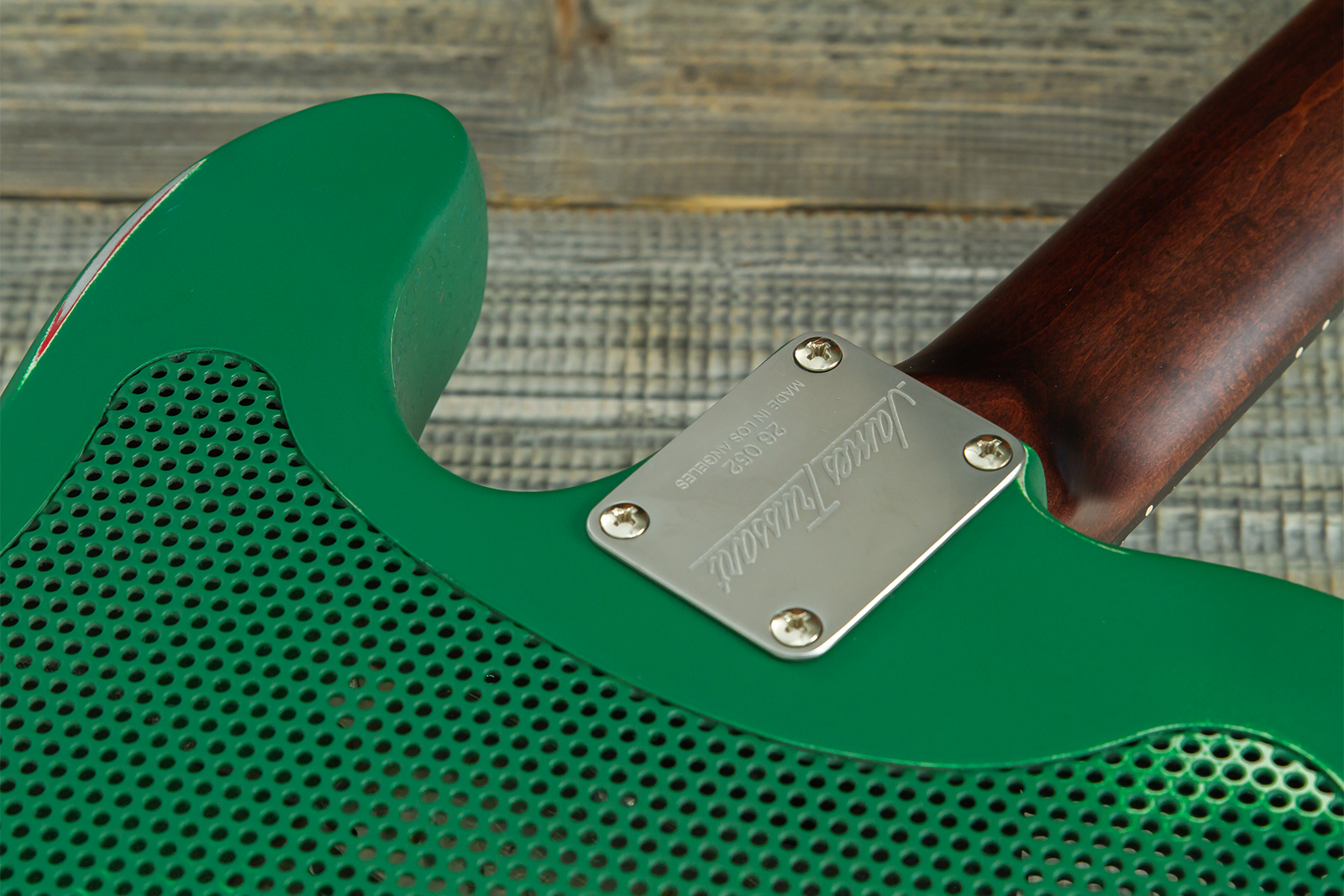 James Trussart Steelcaster Sh Ht Rw #26052 - Red Star Holey Gator Pickguard - Semi hollow elektriche gitaar - Variation 13
