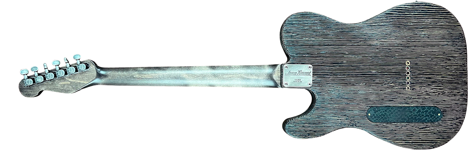 James Trussart Steeltopcaster Sh Ht Mn #12204 - Rusty Engraved Snake Skin - Televorm elektrische gitaar - Variation 2