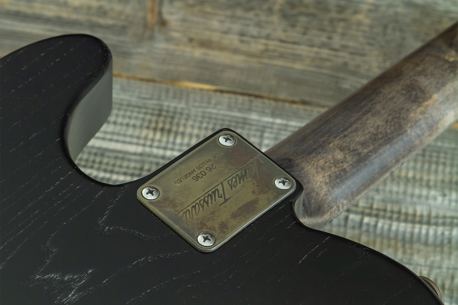 James Trussart Steeltopcaster Sh Ht Mn #26036 - Rust & Black Paisley Engraved - Televorm elektrische gitaar - Variation 9
