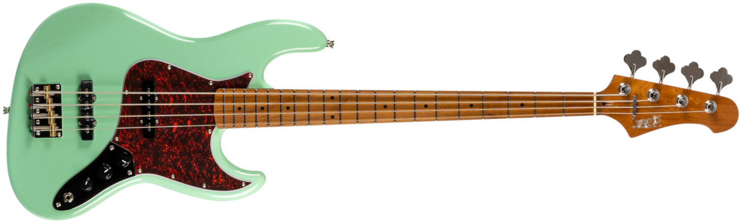 Jet Guitars Jjb300 Sfg Mn - Sea Foam Green - Solid body elektrische bas - Main picture