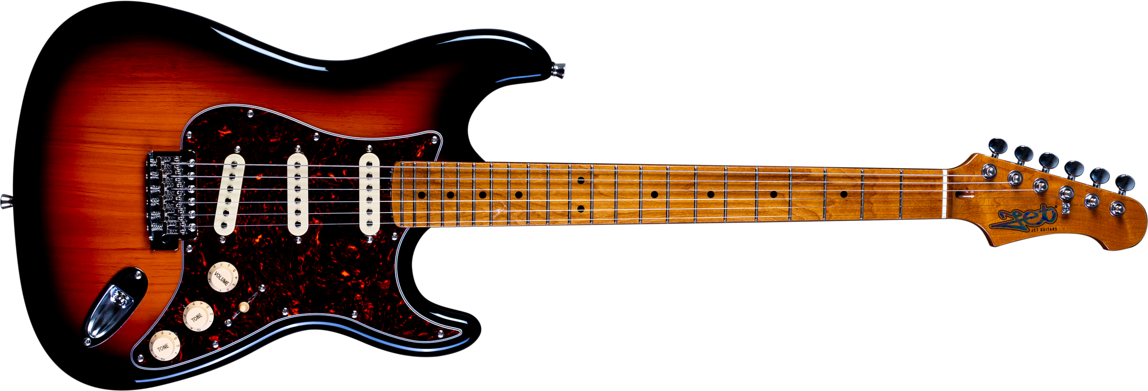 Jet Guitars Js300 Trem 3s Trem Mn - Sunburst - Elektrische gitaar in Str-vorm - Main picture