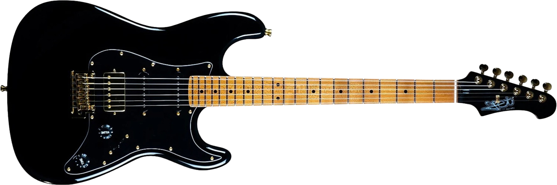 Jet Guitars Js400 Bk G Hss Ht Rw - Black - Elektrische gitaar in Str-vorm - Main picture