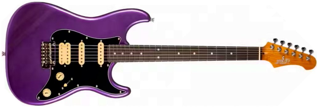 Jet Guitars Js400 Plm R Hss Trem Rw - Plum - Elektrische gitaar in Strat vorm - Main picture