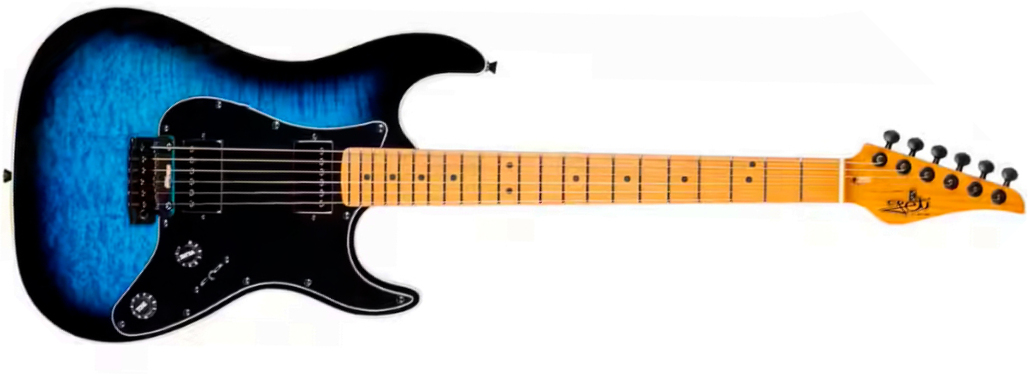 Jet Guitars Js450 Blb 2h Trem Mn - Blue Burst - Elektrische gitaar in Strat vorm - Main picture