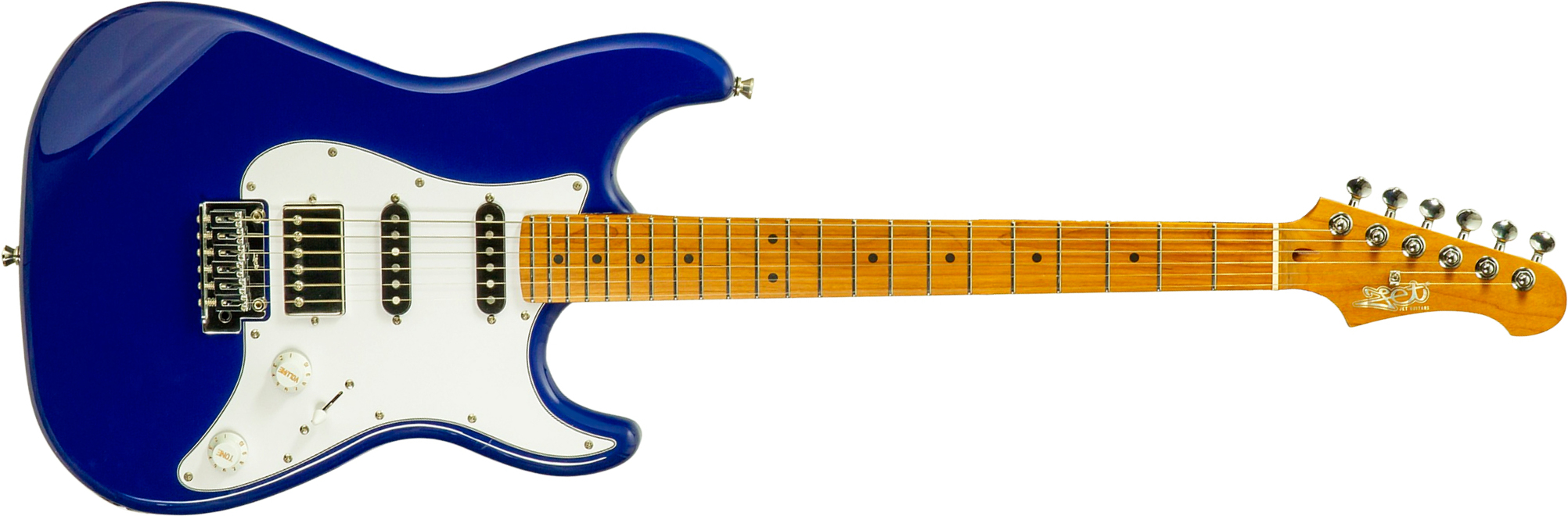Jet Guitars Js480 Db Ltd Hss Trem Mn - Daytona Blue - Elektrische gitaar in Strat vorm - Main picture