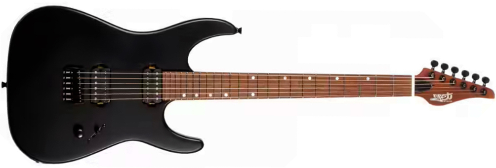 Jet Guitars Js501 Stygian 2h Ht Rw - Satin Black - Elektrische gitaar in Strat vorm - Main picture