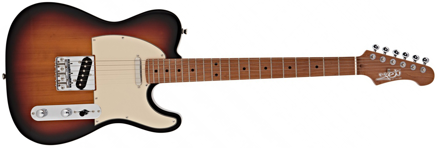 Jet Guitars Jt300 Sb 2s Ht Mn - Sunburst - Televorm elektrische gitaar - Main picture