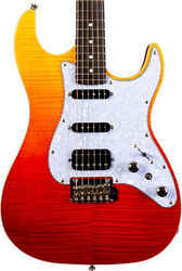 Elektrische gitaar in str-vorm Jet guitars JS-600 TRS - transparent red