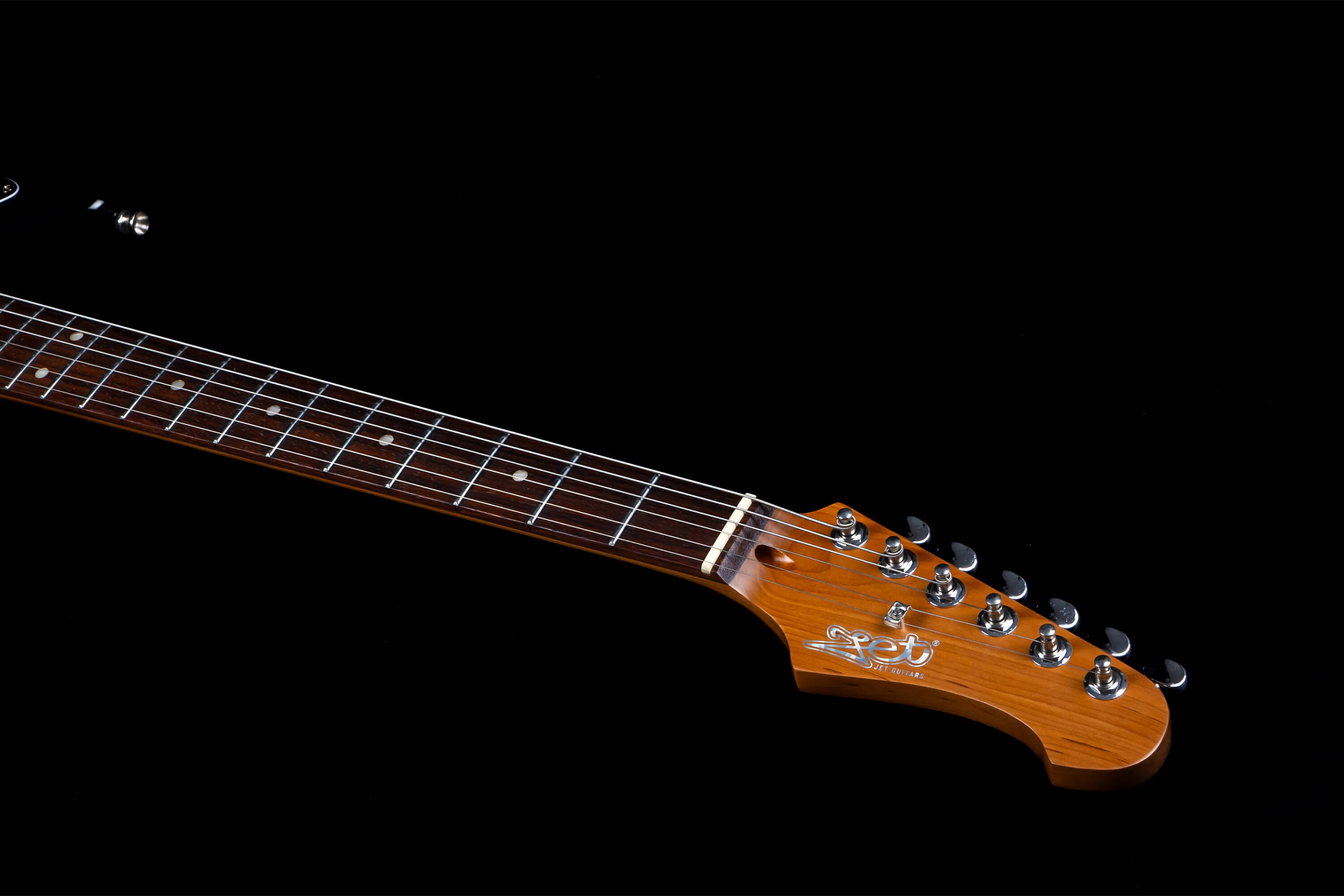 Jet Guitars Jj 350 Baritone Ht H P-90 Rw - Moonburst Lunar Eclipse - Bariton elektrische gitaar - Variation 4