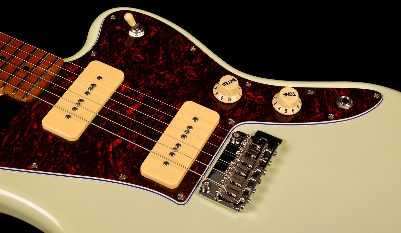 Jet Guitars Jj300 P90 Ow 2s Ht Mn - Olympic White - Retro-rock elektrische gitaar - Variation 3