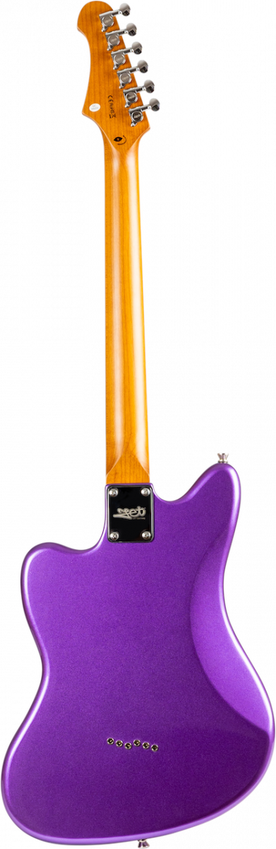 Jet Guitars Jj350 Bk 2h Ht Mn - Purple - Retro-rock elektrische gitaar - Variation 1