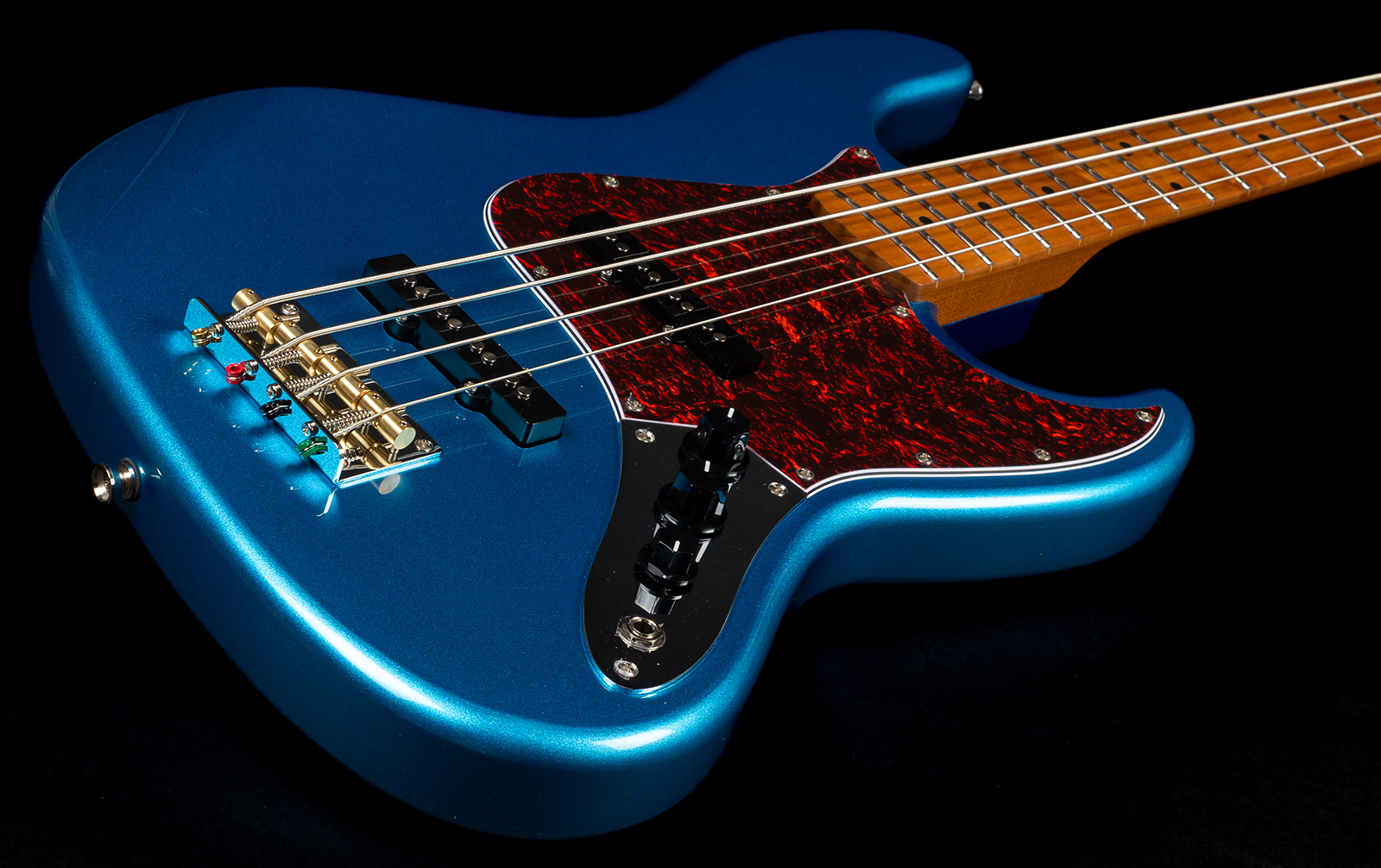 Jet Guitars Jjb300 Lpb Mn - Lake Placid Blue - Solid body elektrische bas - Variation 2