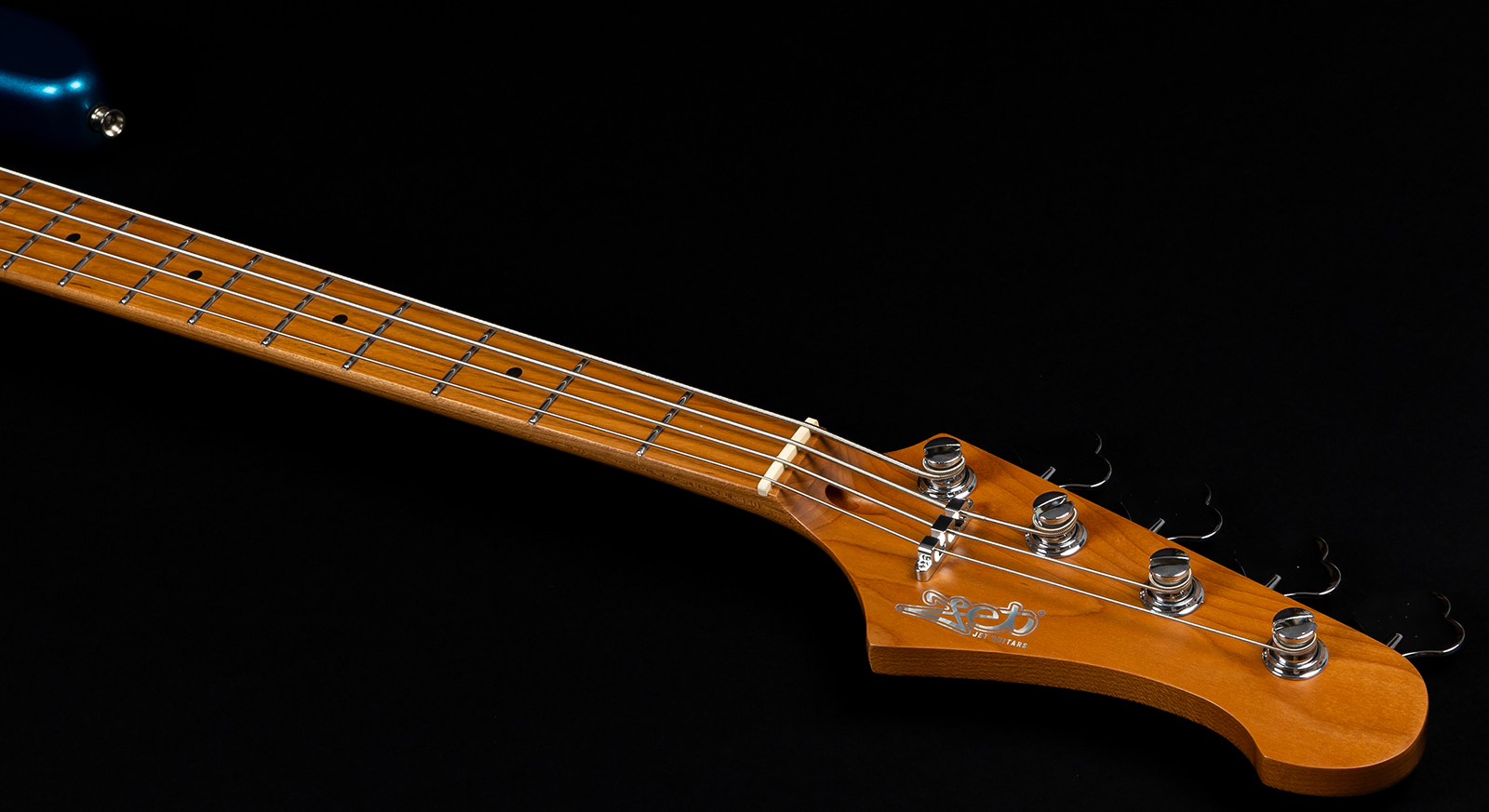 Jet Guitars Jjb300 Lpb Mn - Lake Placid Blue - Solid body elektrische bas - Variation 3