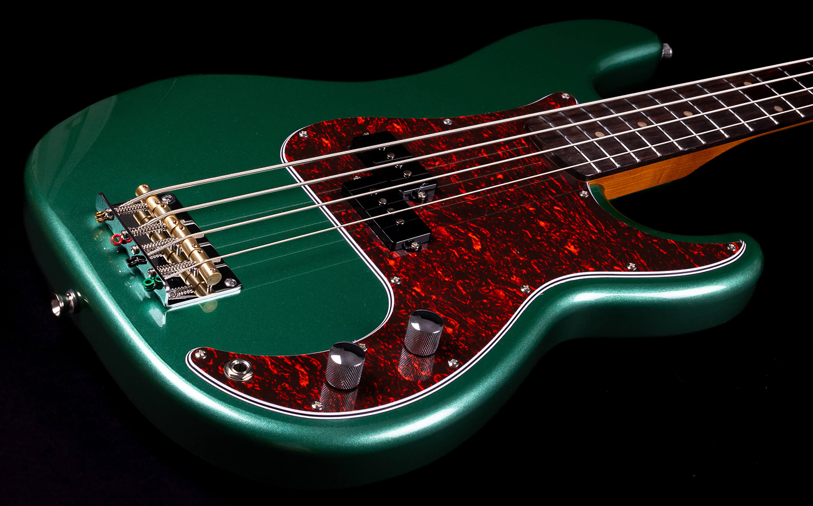 Jet Guitars Jpb300 Sg Rw - Green - Solid body elektrische bas - Variation 2