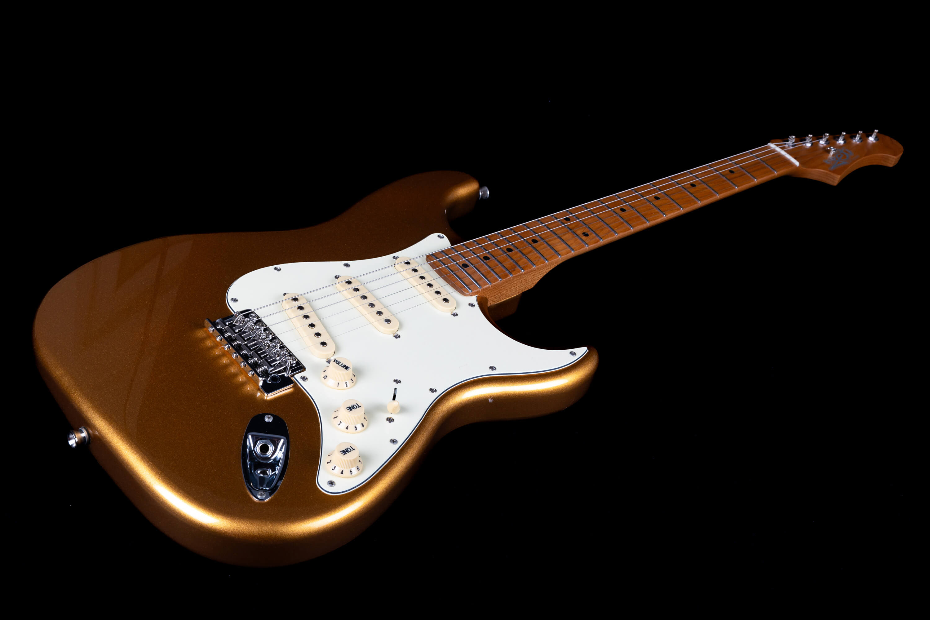 Jet Guitars Js300 Gd 3s Trem Mn - Gold - Elektrische gitaar in Str-vorm - Variation 2