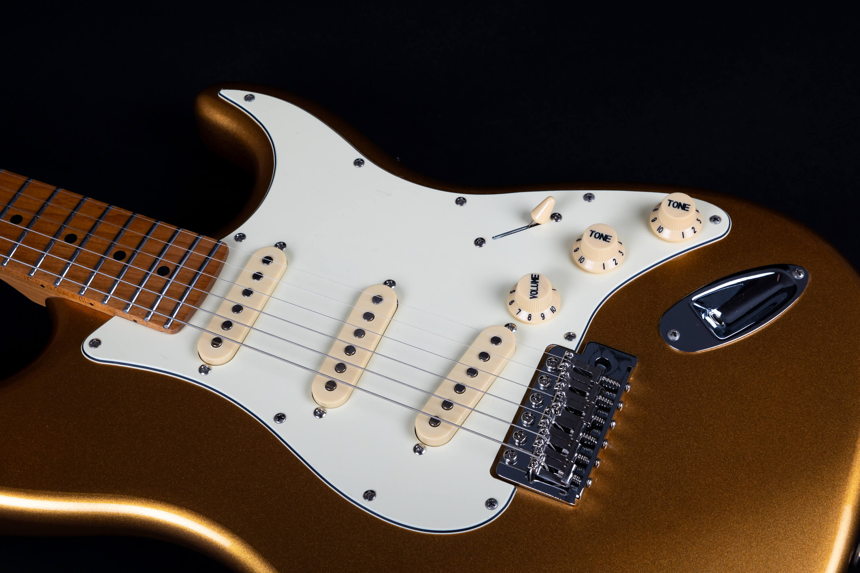Jet Guitars Js300 Gd 3s Trem Mn - Gold - Elektrische gitaar in Str-vorm - Variation 3