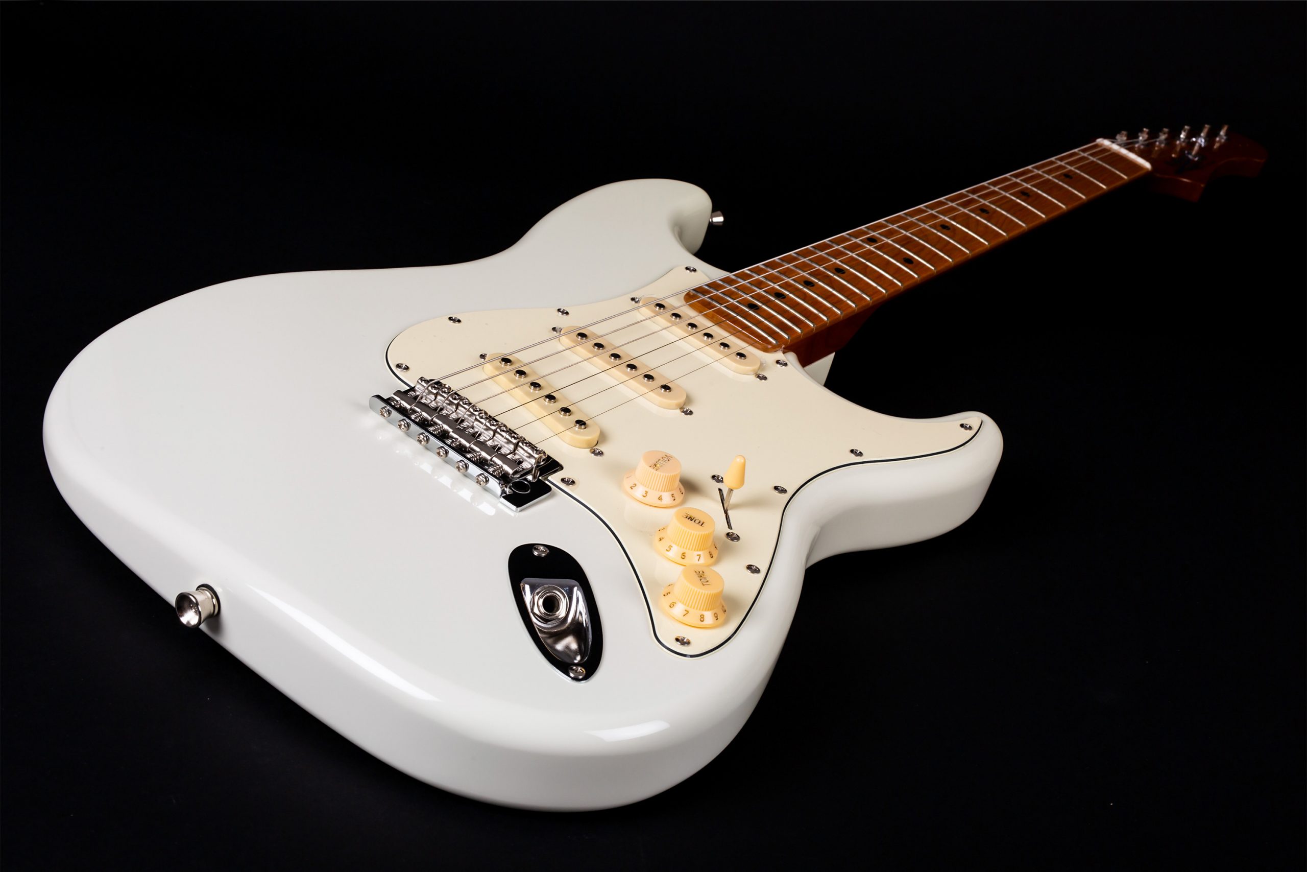 Jet Guitars Js300 Ow 3s Trem Mn - Olympic White - Elektrische gitaar in Str-vorm - Variation 2