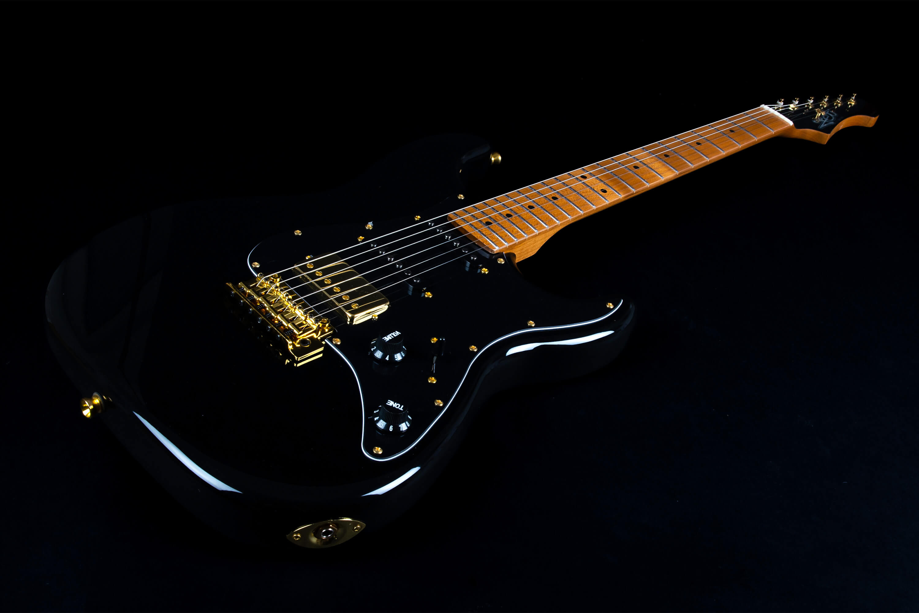 Jet Guitars Js400 Bk G Hss Ht Rw - Black - Elektrische gitaar in Str-vorm - Variation 2
