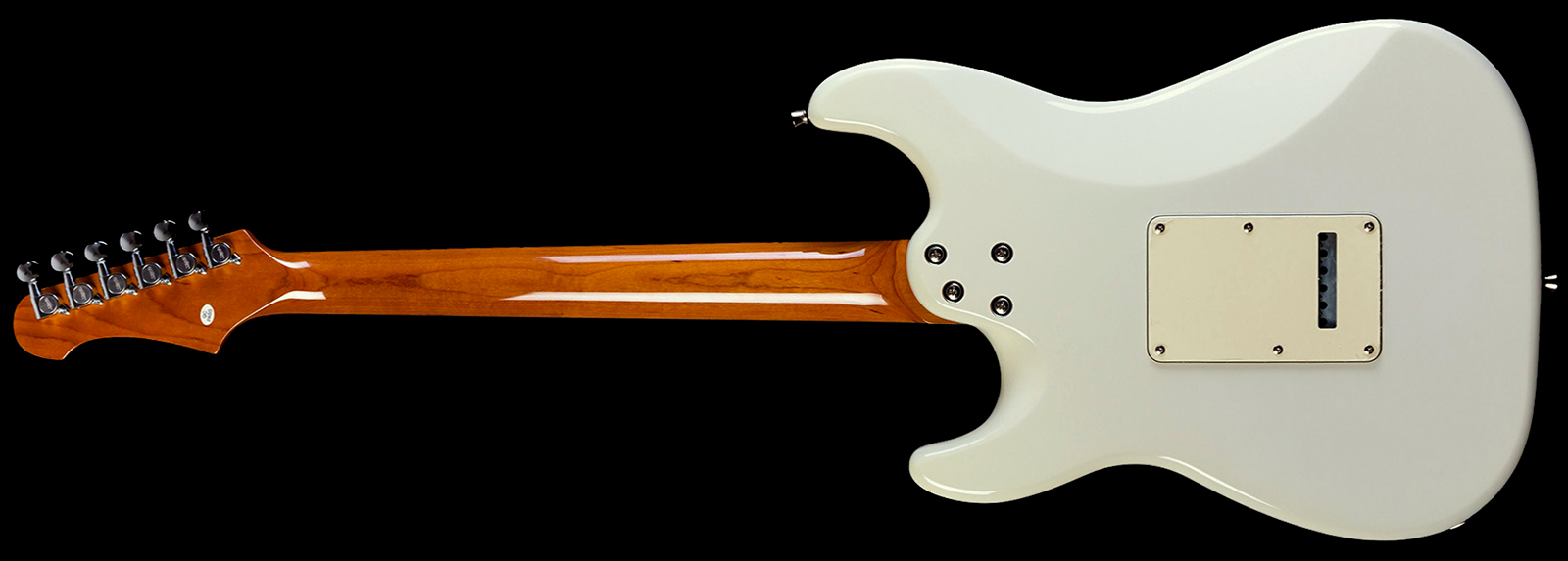 Jet Guitars Js400 Ow Hss Trem Mn - Olympic White - Elektrische gitaar in Strat vorm - Variation 1