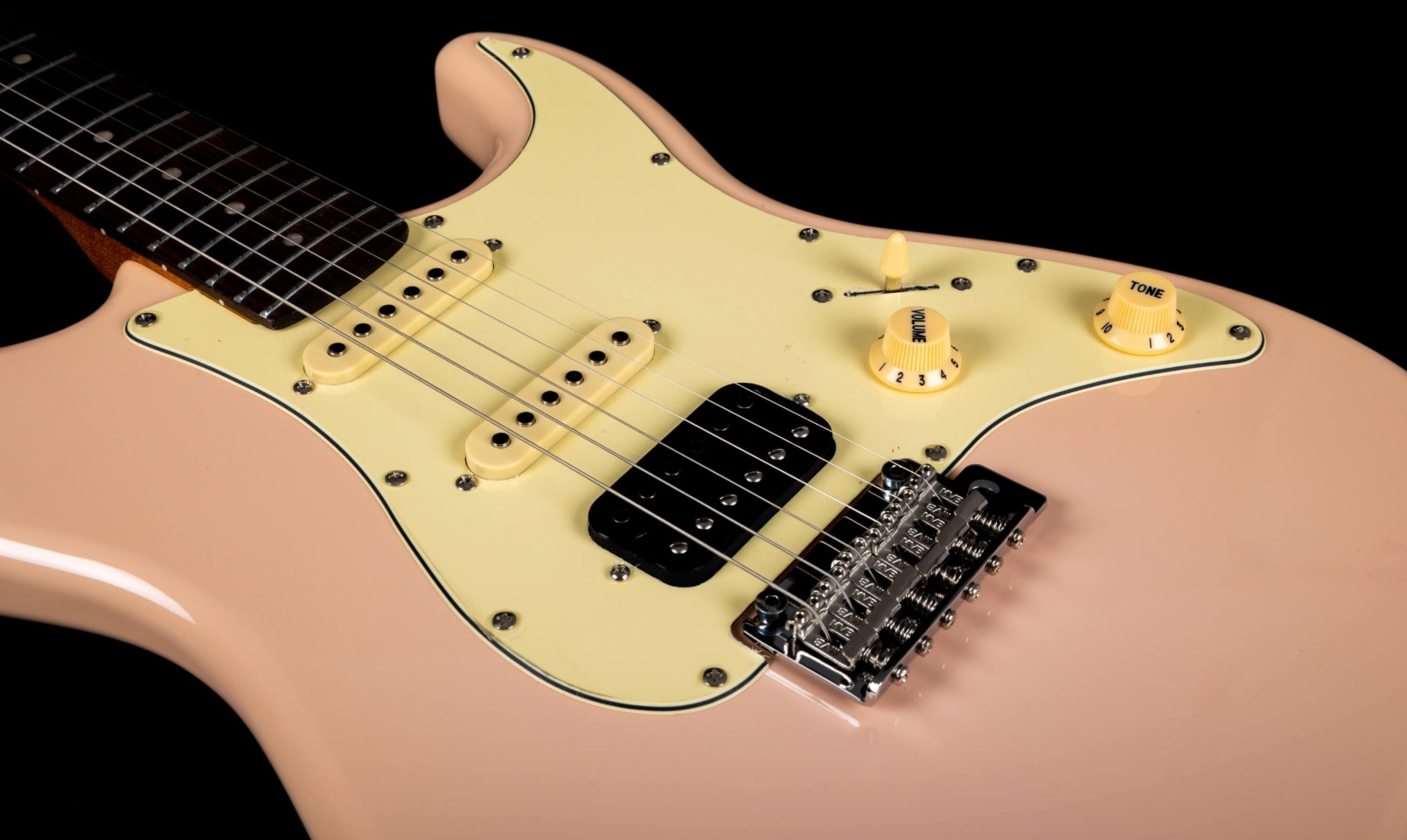 Jet Guitars Js400 Pk R Hss Trem Rw - Shell Pink - Elektrische gitaar in Strat vorm - Variation 3