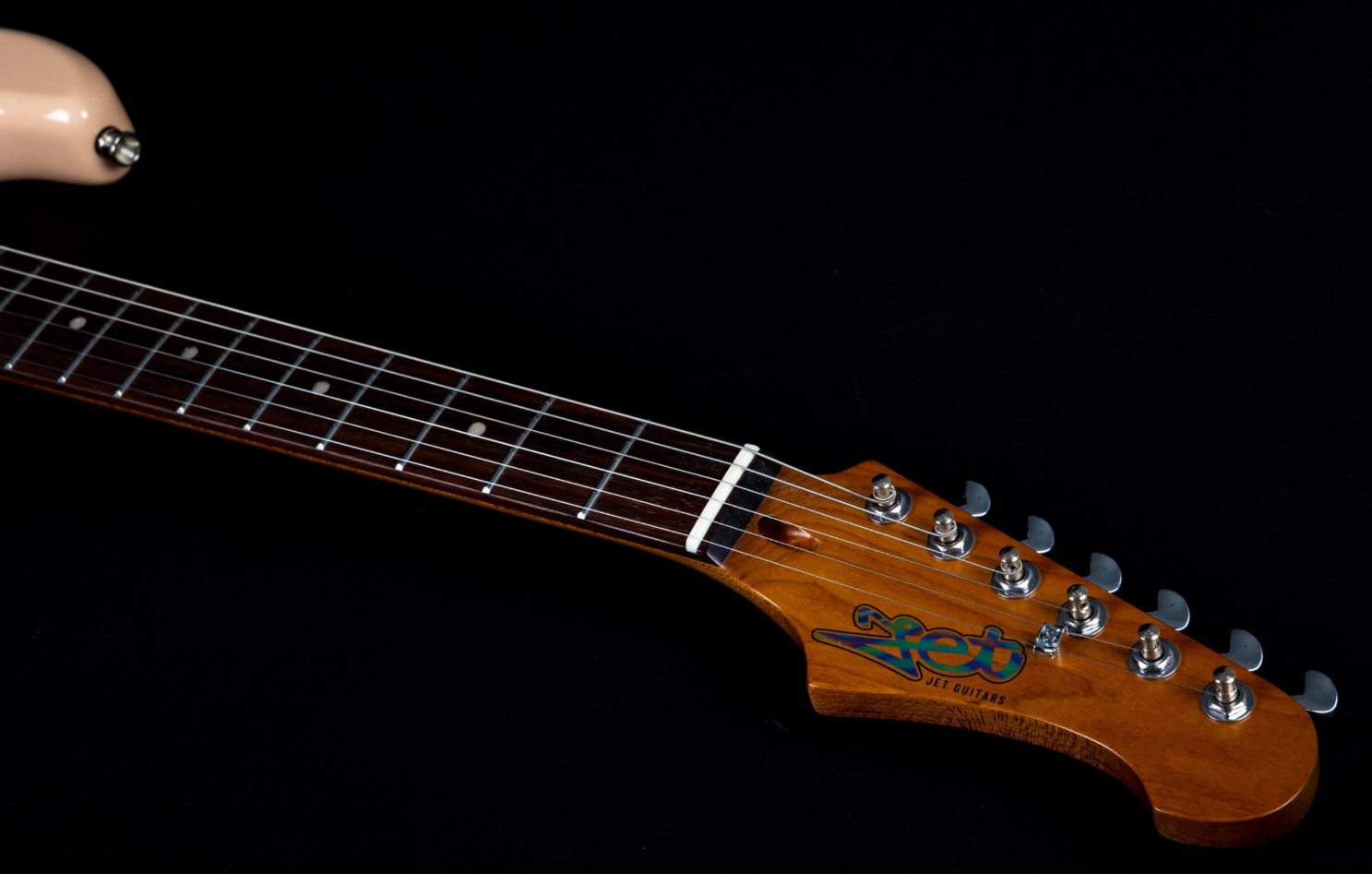 Jet Guitars Js400 Pk R Hss Trem Rw - Shell Pink - Elektrische gitaar in Strat vorm - Variation 4