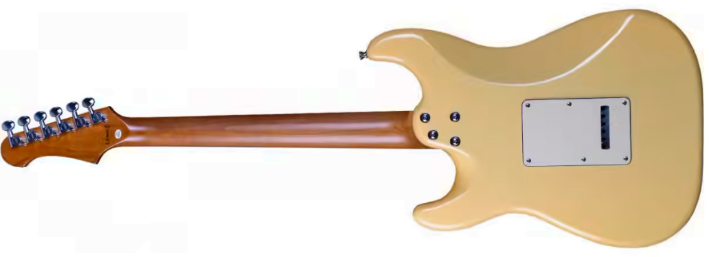 Jet Guitars Js400 Vyw Hss Trem Mn - Vintage Yellow - Elektrische gitaar in Strat vorm - Variation 1