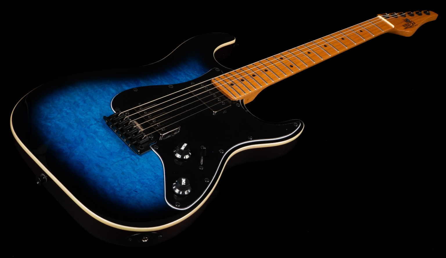 Jet Guitars Js450 Blb 2h Trem Mn - Blue Burst - Elektrische gitaar in Strat vorm - Variation 4