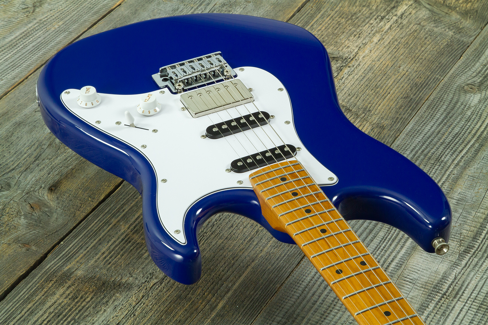 Jet Guitars Js480 Db Ltd Hss Trem Mn - Daytona Blue - Elektrische gitaar in Strat vorm - Variation 2