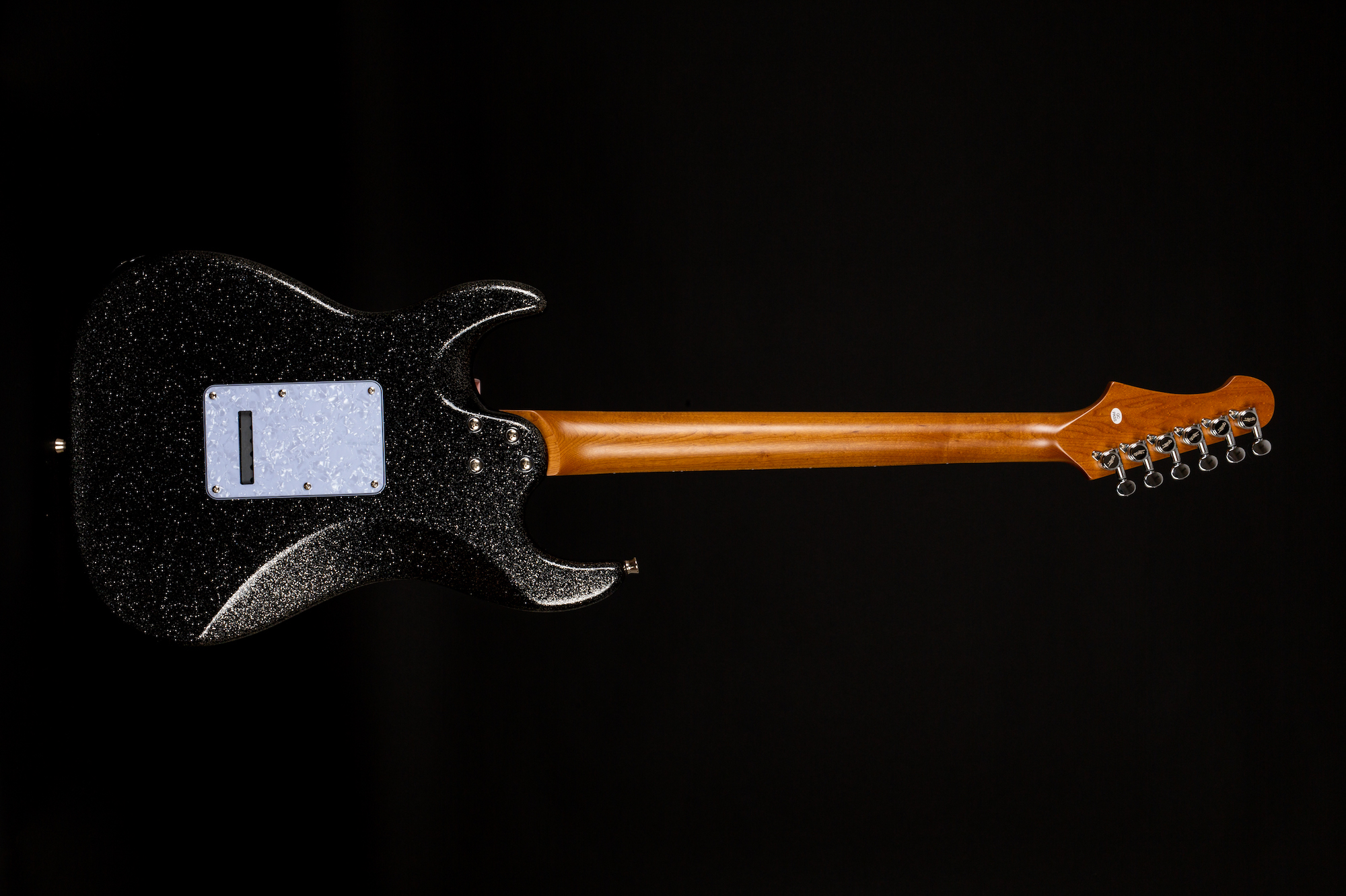 Jet Guitars Js500 Bls 2h Trem Eb - Black Sparkle - Elektrische gitaar in Str-vorm - Variation 1