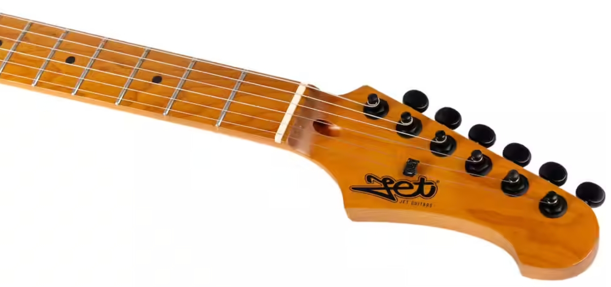 Jet Guitars Js500 Mgr 2h Trem Mn - Matt Green - Elektrische gitaar in Strat vorm - Variation 3