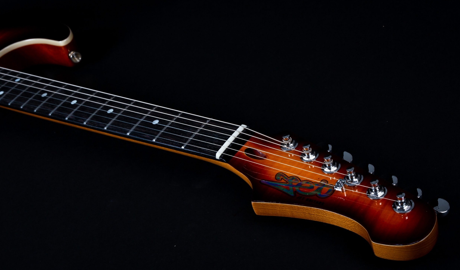 Jet Guitars Js600 Bs Trem Hss Eb - Sunburst - Elektrische gitaar in Strat vorm - Variation 4