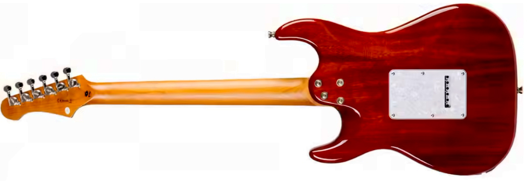 Jet Guitars Js600 Tgr Trem Hss Mn - Transparent Green - Elektrische gitaar in Strat vorm - Variation 1