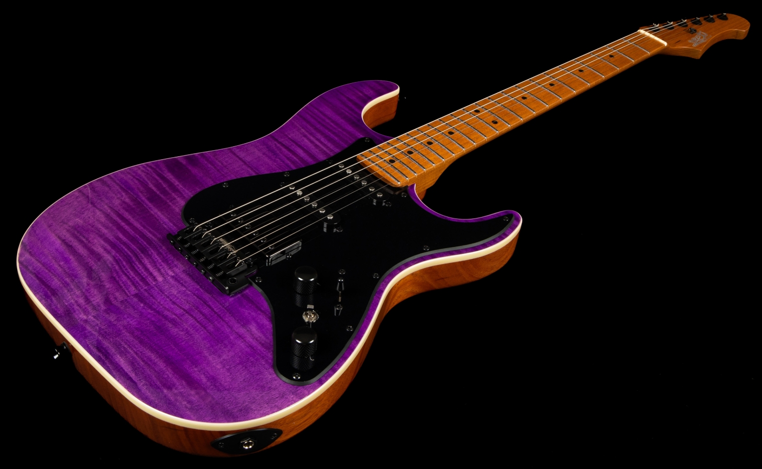 Jet Guitars Js600 Tpp Trem Hss Mn - Transparent Purple - Elektrische gitaar in Strat vorm - Variation 2