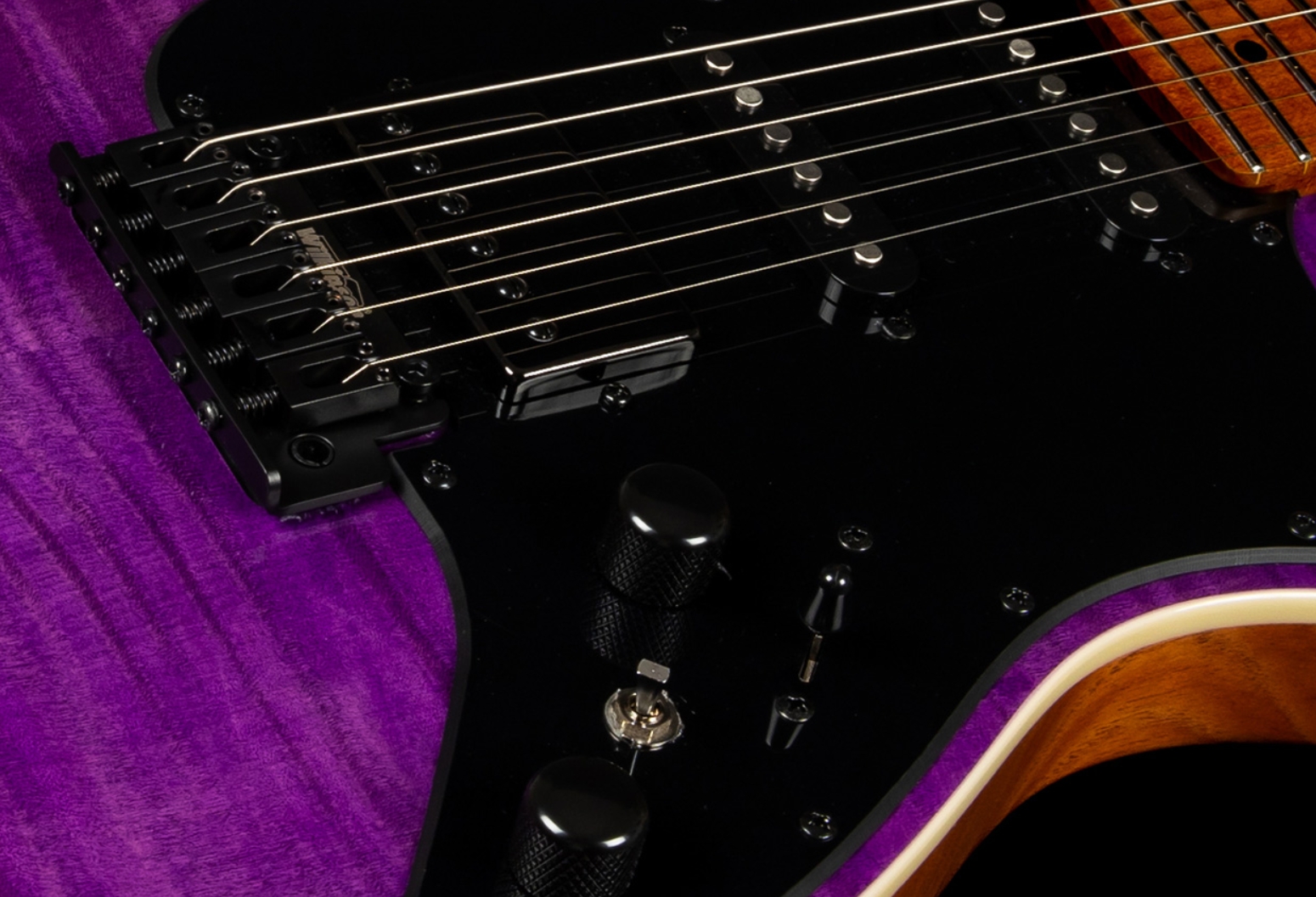 Jet Guitars Js600 Tpp Trem Hss Mn - Transparent Purple - Elektrische gitaar in Strat vorm - Variation 4