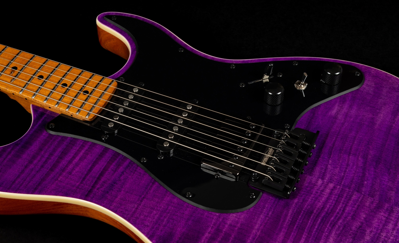 Jet Guitars Js600 Tpp Trem Hss Mn - Transparent Purple - Elektrische gitaar in Strat vorm - Variation 5