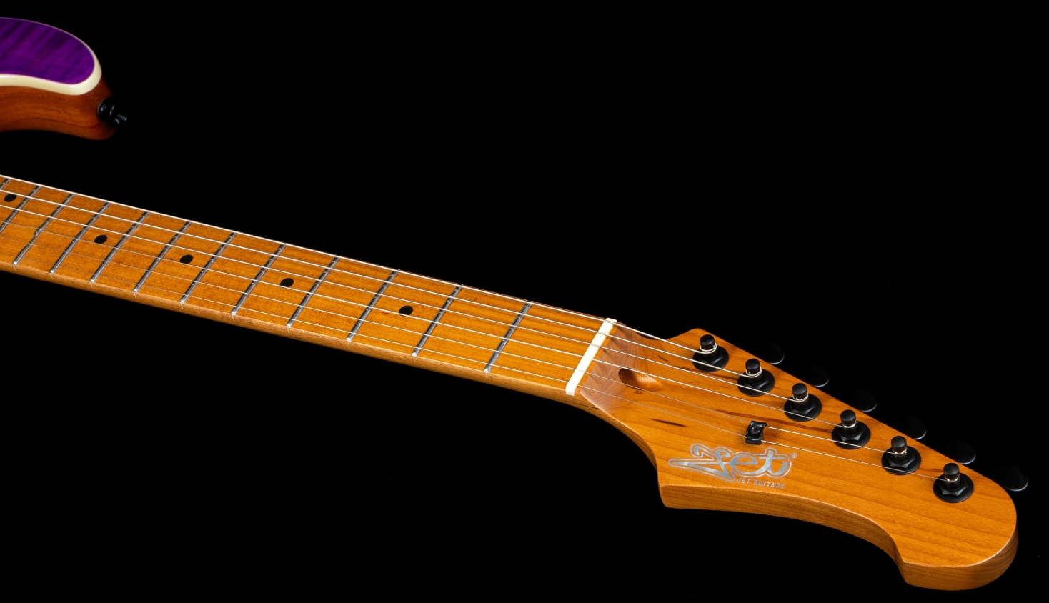 Jet Guitars Js600 Tpp Trem Hss Mn - Transparent Purple - Elektrische gitaar in Strat vorm - Variation 6