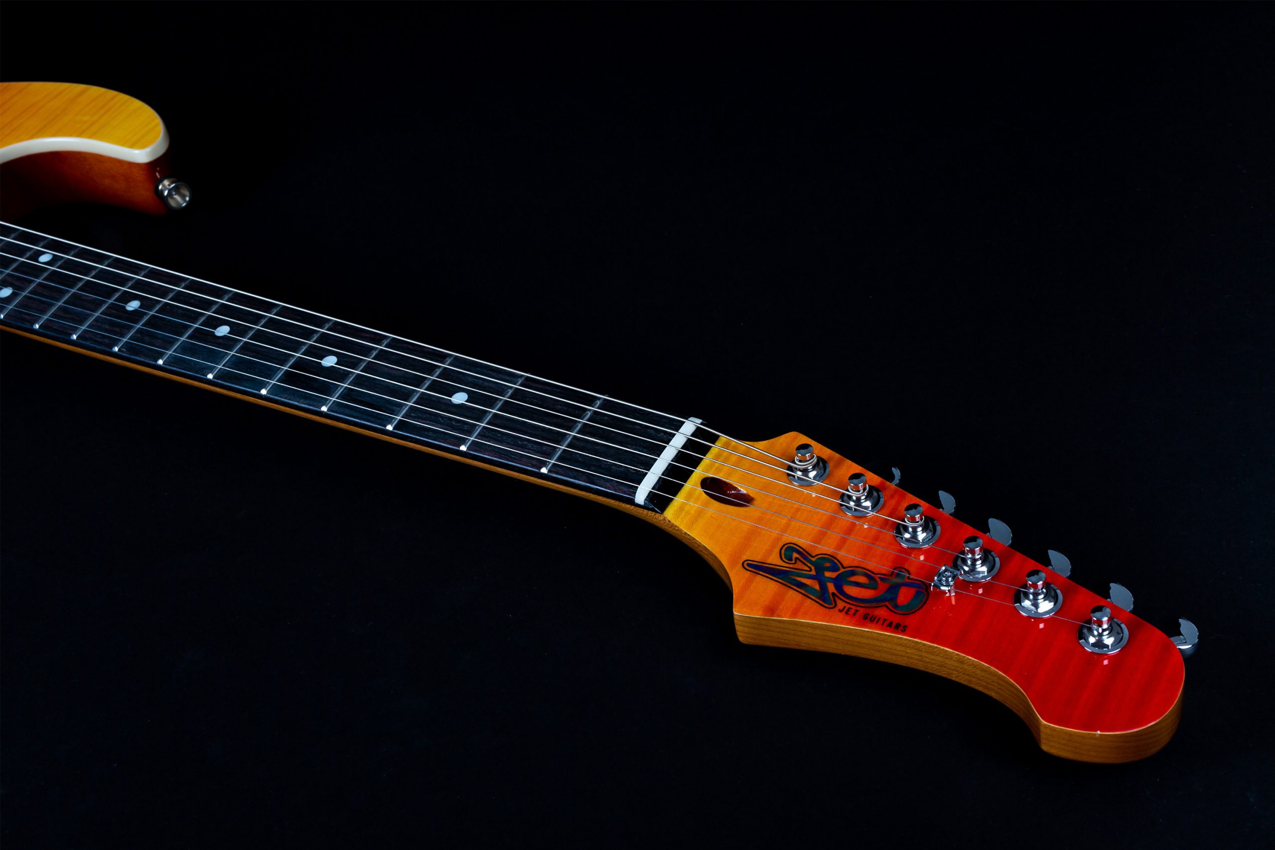 Jet Guitars Js600 Trs Trem Hss Mn - Transparent Red - Elektrische gitaar in Str-vorm - Variation 4